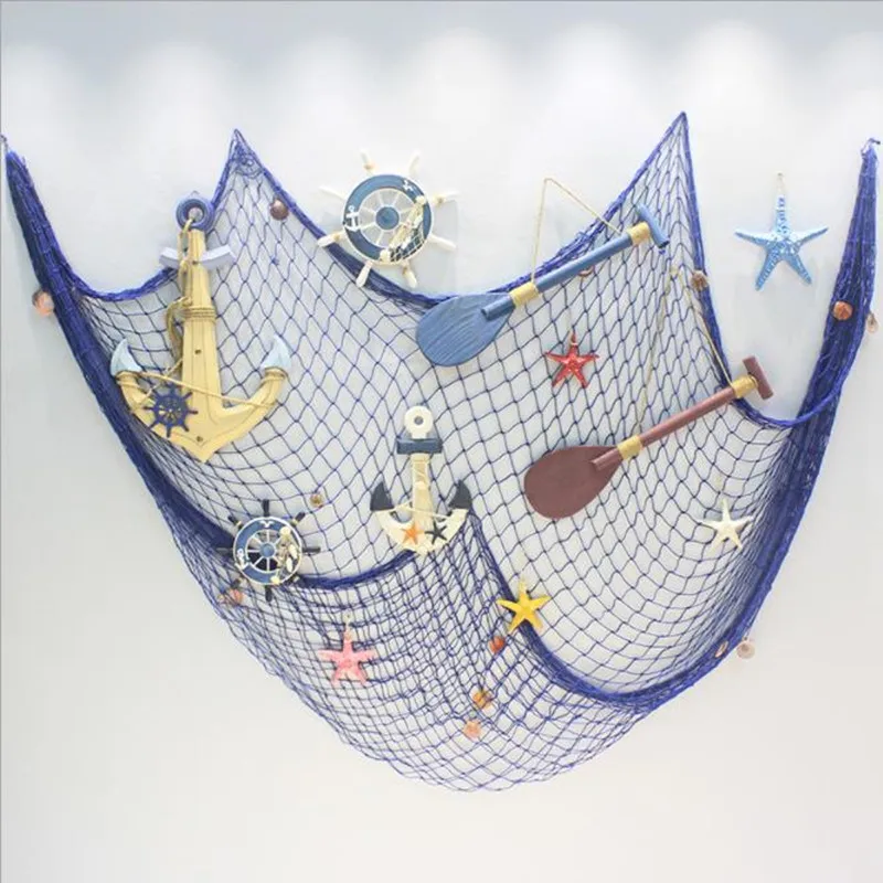 1x2 м рыболовная сеть Sea Shell Морская звезда на стене дома стены Морской Декор