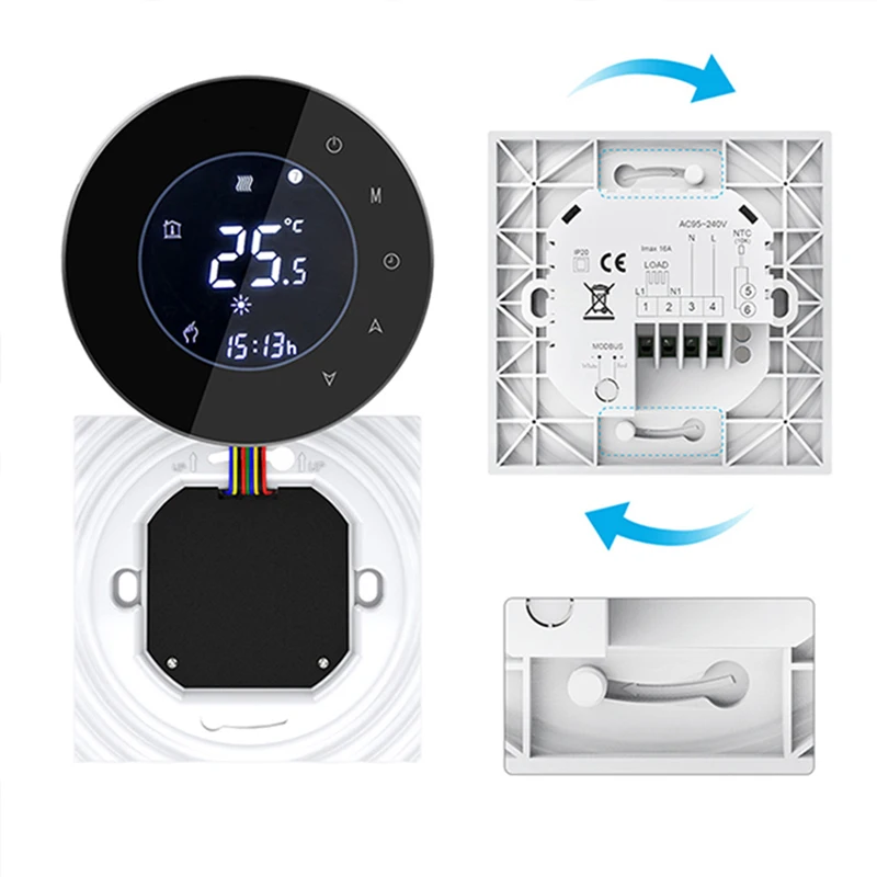 WiFi Thermostat for Electrical/Water/Gas Boiler Weekly Programmable Electronic Digital Thermoregulator Room Heating Alexa | Обустройство