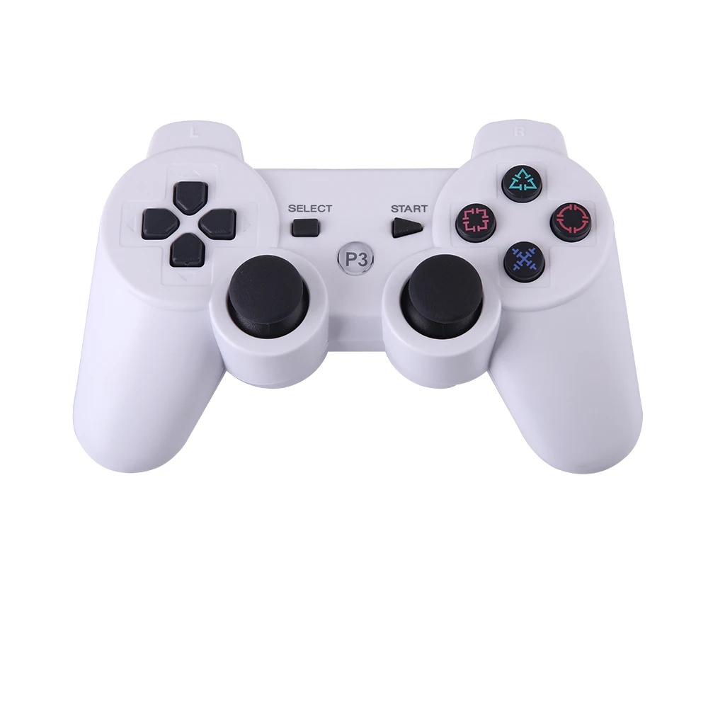 10 шт./лот беспроводной Bluetooth геймпад для PS3 игровой контроллер для Playstation 3 двойной шок игровой джойстик консоль - Цвет: WHITE