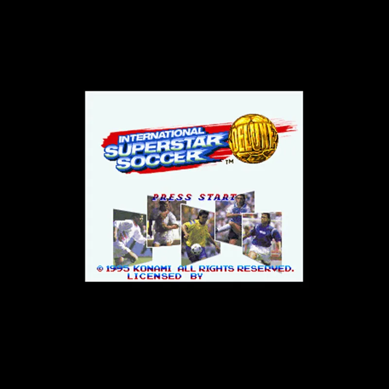 Международная Superstar Soccer Deluxe NTSC Версия 16 бит 46 Pin большая серая игровая карта для