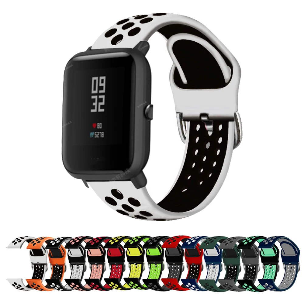 Ремешок силиконовый для Huami Amazfit Bip BIT Lite Youth 1S мягкий браслет смарт часов U Pro