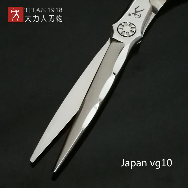titan professional scissors hairdressing salon barber cutting japan vg10 stainless steel | Красота и здоровье