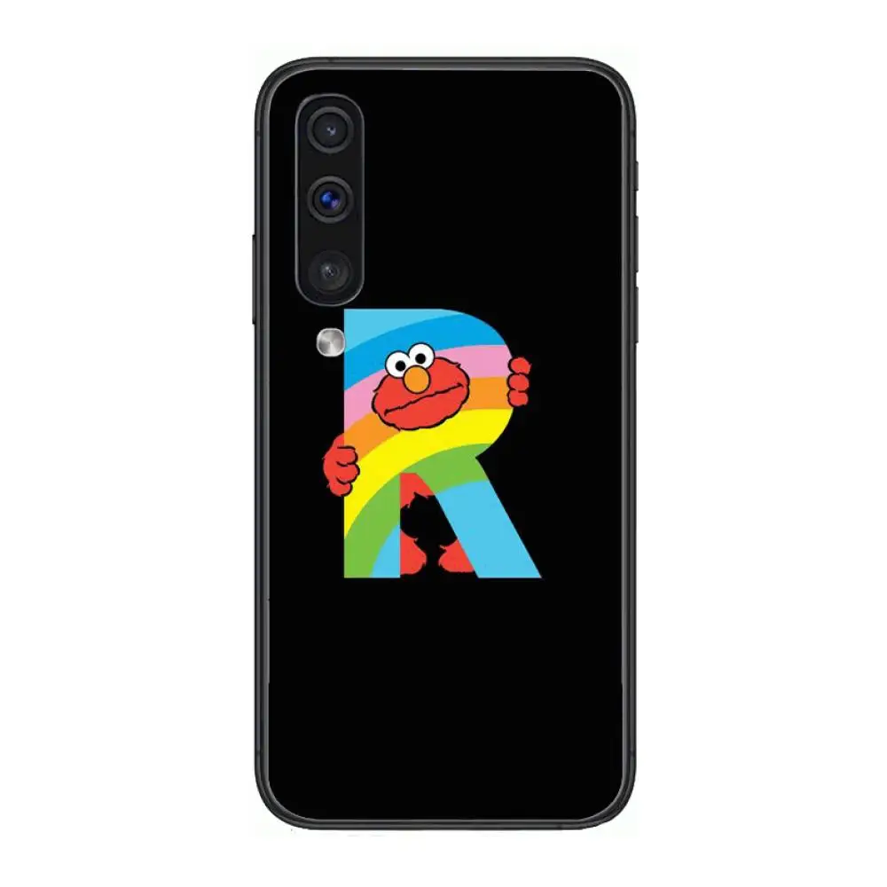 

American Children's TV E-Elmo Style Phone Case Hull For Samsung Galaxy A 3 5 6 7 8 9 E 2018 Plus 2017 E S Black Shell Art Cell