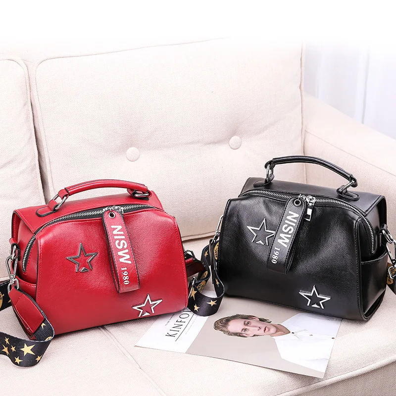 2019 осенняя и зимняя винтажная кожаная Лоскутная сумка из искусственной кожи