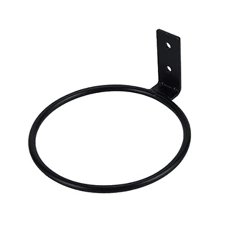 

4 Inch Flower Pot Holder Ring Wall Mounted 6 Pack Metal Planter Hooks Hangers Wall Bracket,Black