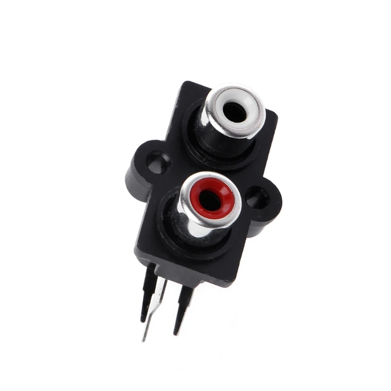 

203F 5 Pcs PCB Mount 2 Position Stereo Video Jack RCA Female Connector