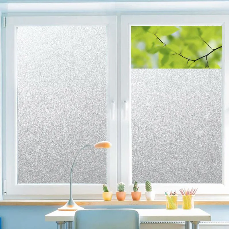 

Pure frosting Electrostatic adhesive free glass film sticker window decal thermal insulation film window protective film W4