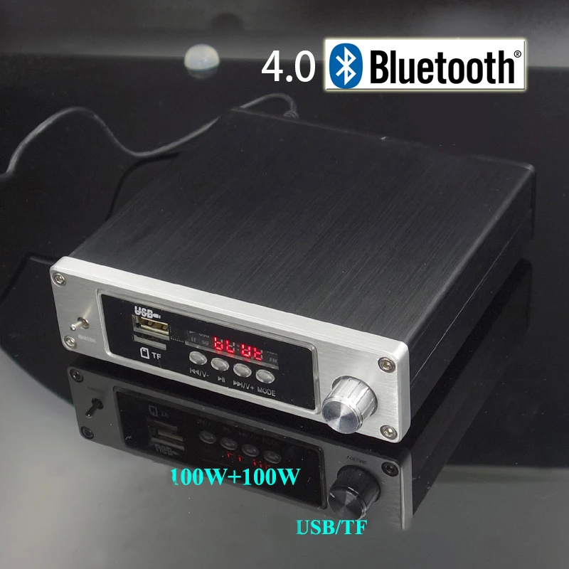 Цифровой усилитель Kaolanhon DC12 ~ 25 в 100 Вт * 2 DP2 4 0 Bluetooth TPA3116D2 плеер без потерь 8 Ом с Preamp