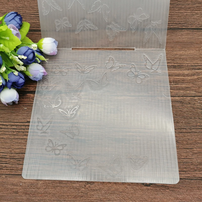 AOKEDIY печать бабочек DIY пластиковые папки для тиснения Скрапбукинг Бумага
