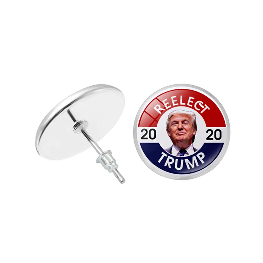Trump 2020 отличные серьги-гвоздики в американском стиле серьги Дональда Трампа для