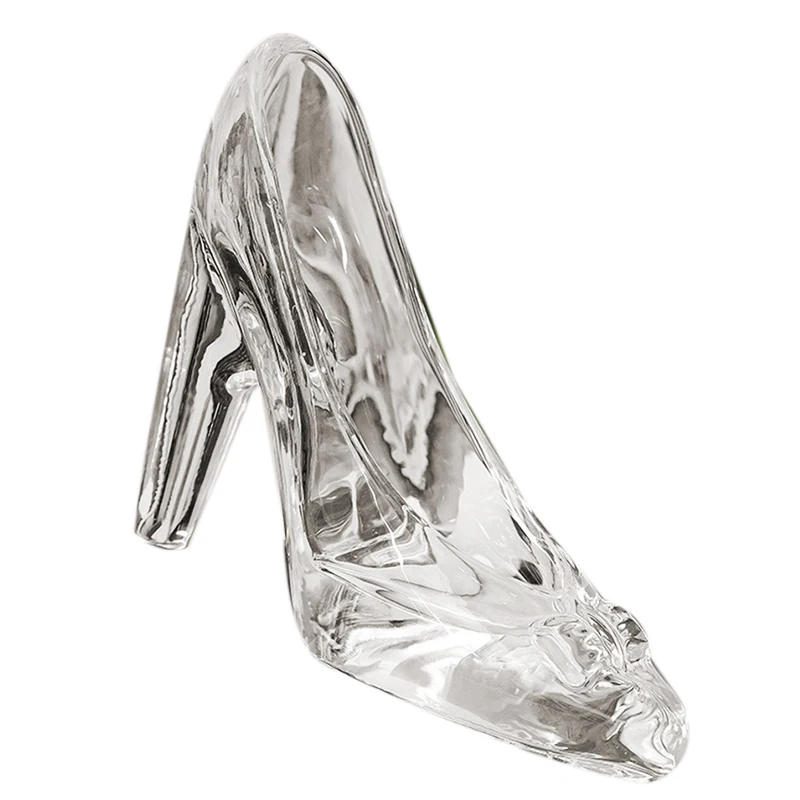 

Crystal Shoes Glass Birthday Gift Home Decor Cinderella High-Heeled Shoes Wedding Shoes Figurines Miniatures Ornament