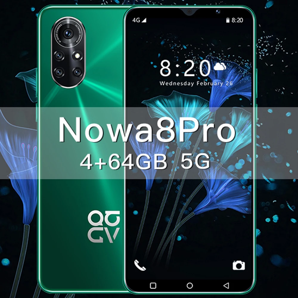 

Global Version Nowa 8 Pro Undefined HUAWE Smartphones 4G 5G Network Deca Core 32MP HD 6.0 Inch 12GB RAM 512GB ROM Mobile Phone