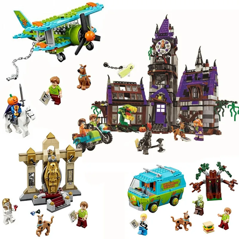 

10432 & 10430 10429 10428 Scooby Mystery Machine Bus City Building Block Bricks Toys Joint Christmas Child Gift Toy