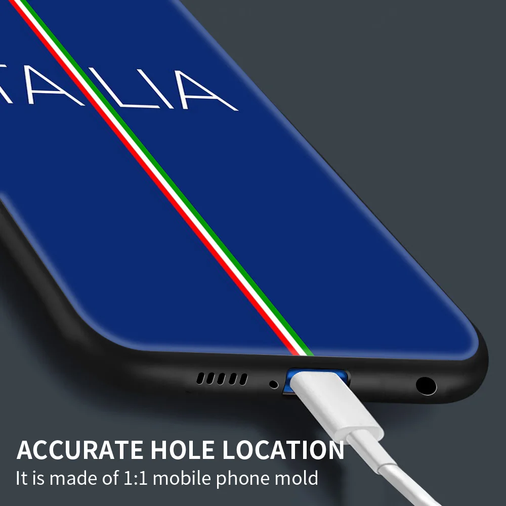 

Italy Italian Flag Phone Case For Xiaomi Redmi Note 10 Pro Max 9S 9 8 Pro 8T 8A 7 7A 9A 9C K40 Silicone Back Cover Coque Fundas