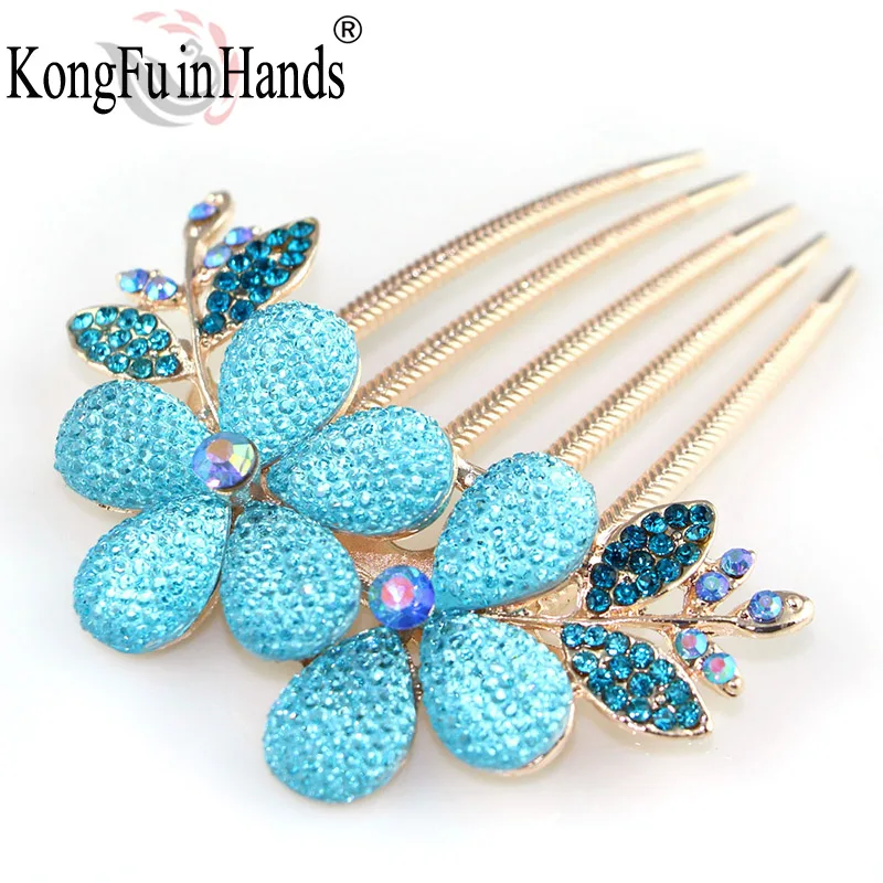 Роскошные гребни для волос с подсолнухами в дворцовом стиле модные ювелирные
