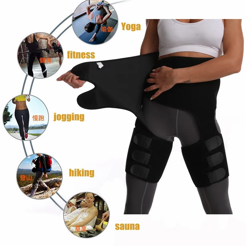 

Neoprene Thigh Trimmer High Waist Leg Thigh Shaper Trainer Slimming Belt Fat Burning Muscle Band Wraps Thermo Belt Lose Weight