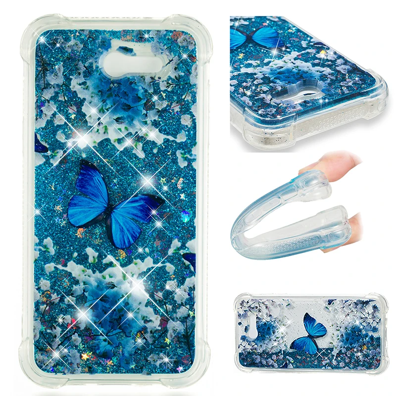 Shockproof Cases for Samsung Galaxy J3 J5 J7 2017 U.S Eu Version Quicksand Case Pattern Back Cover Shell | Мобильные телефоны и