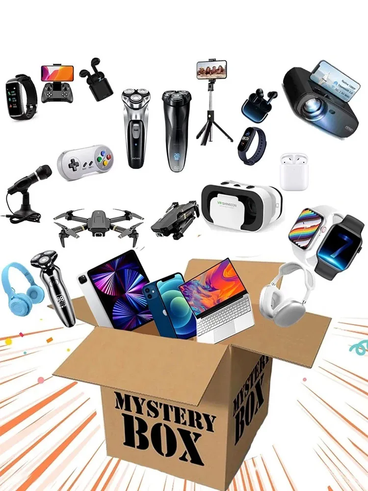 

Mysterious Box Lucky Mystery Box 100% Surprise Boutique Random Item Most Popular Electronic Product Lucky Blind Box Toy Navidad