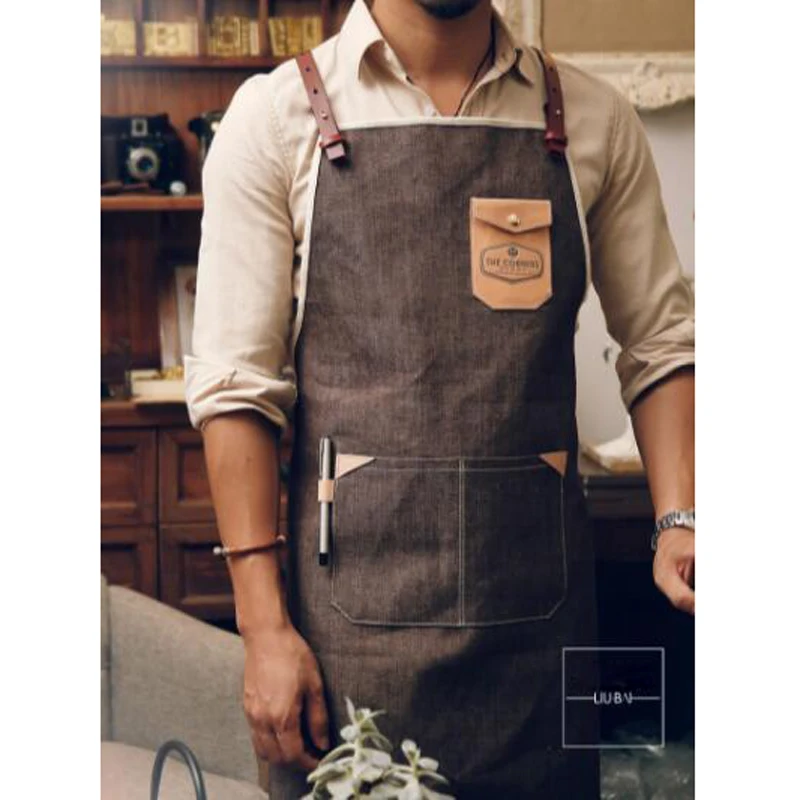 2020 фартук для женщин и мужчин брезентовый барбекю хлопковый выпечки пожилых