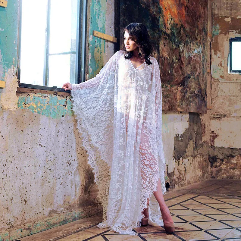 Плавающие накидки кафтан Praia большие размеры трендовые плавки бикини накидка