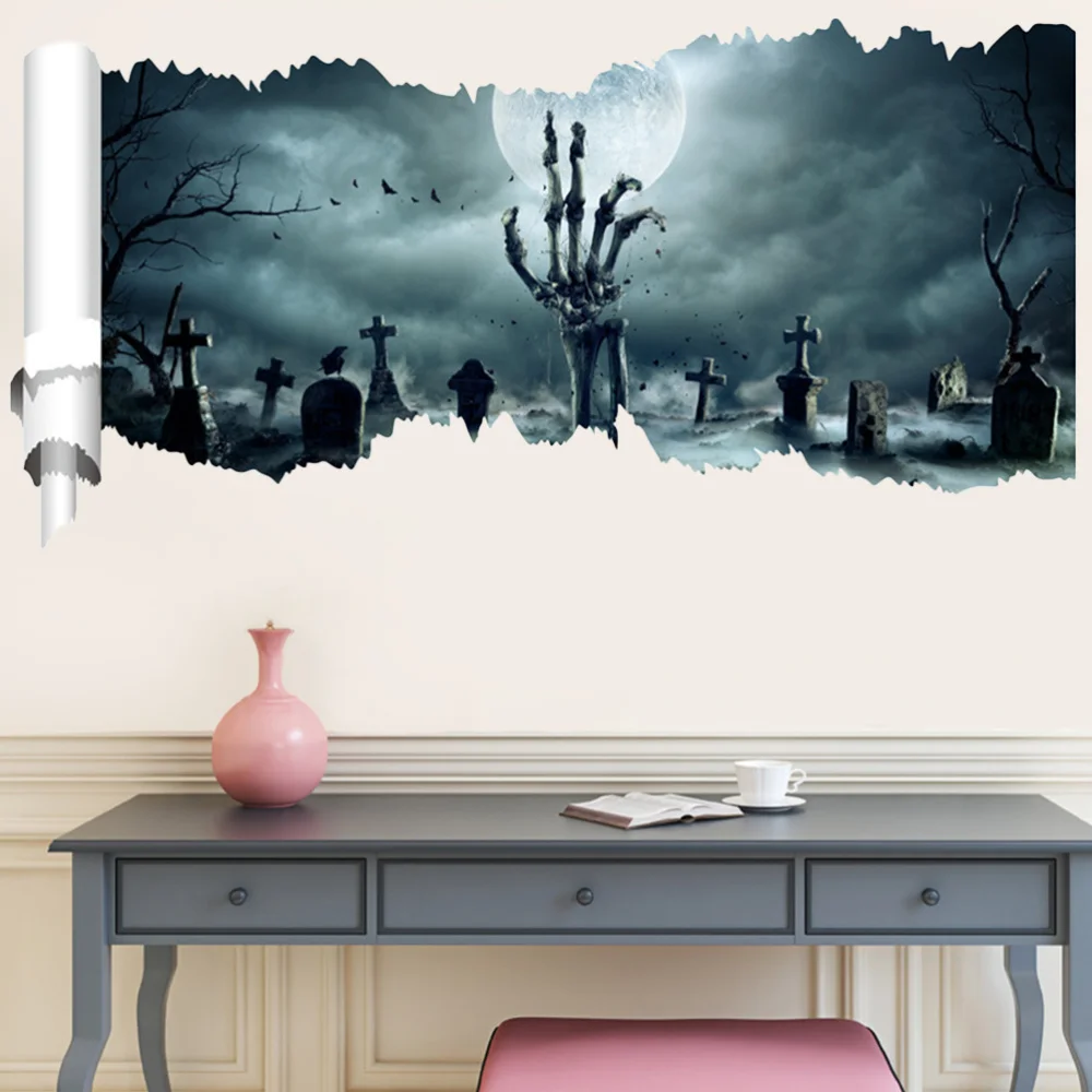 

Cross-border Sticker Palm Patterned Paster Creative Wall Sticker Haunted House Props for Decoration Assorted Col