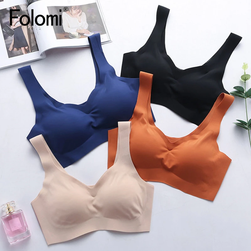 

Seamless Active Bras for Women Comfort Vest Tops Wireless Bra with Pads Sleeping Underwear Female