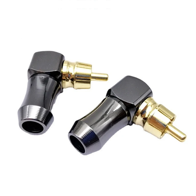Для локтевого пистолета цветная позолоченная головка RCA для сварки 90 градусов