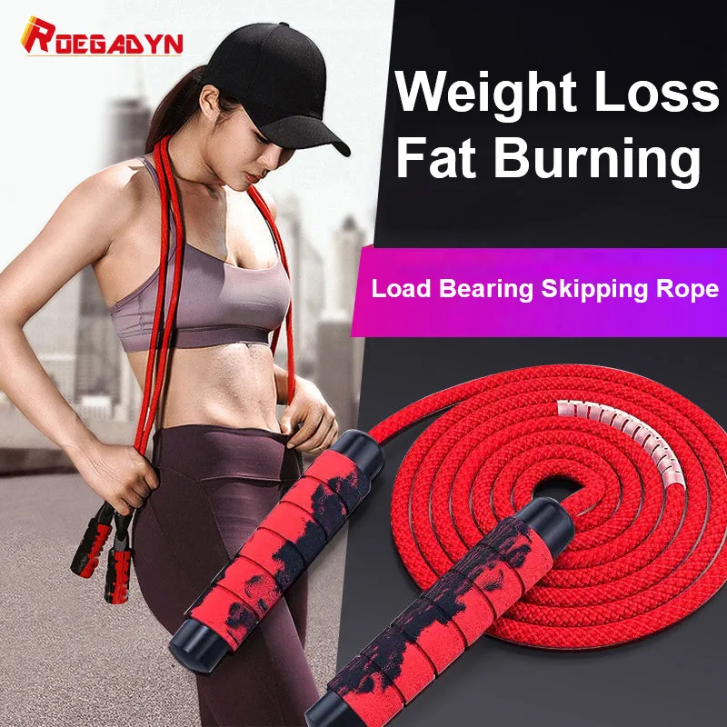 

ROEGDAYN Adjustable 3M Skipping Rope Sports Heavy/Weighted Bearing Jumping Rope Metal Cable Crossfit For Jump Rope Gym Training