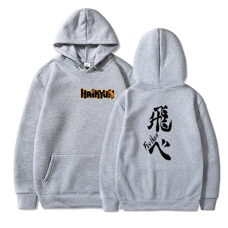 

2021 Hot Sale Haikyuu Hoodie for Men Boys Autumn Winter New Swearshirt Women Oversized Hip Pop Streetwear Funny Haikyuu Coat