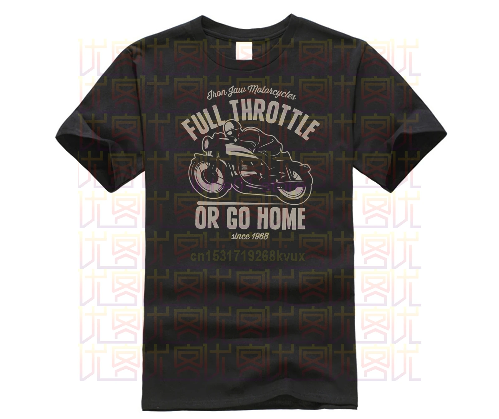 Brand Cotton Men Clothing Male Slim Fit T Shirt Cafe Racer Full Throttle Motorcycle Different Colours | Мужская одежда