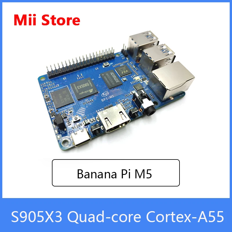 Плата для разработки Banana Pi M5 Amlogic S905X3 четырехъядерный процессор одноплатный