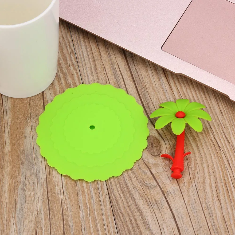 Горячие милые подсолнухи кружева пыли многоразовые силиконовые крышки чашки DIY