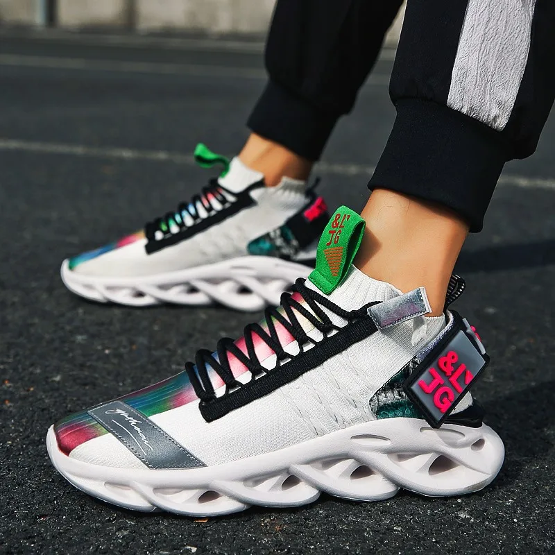 2020 модные детские кроссовки для мужчин твист низ летающие тканые большой Размеры