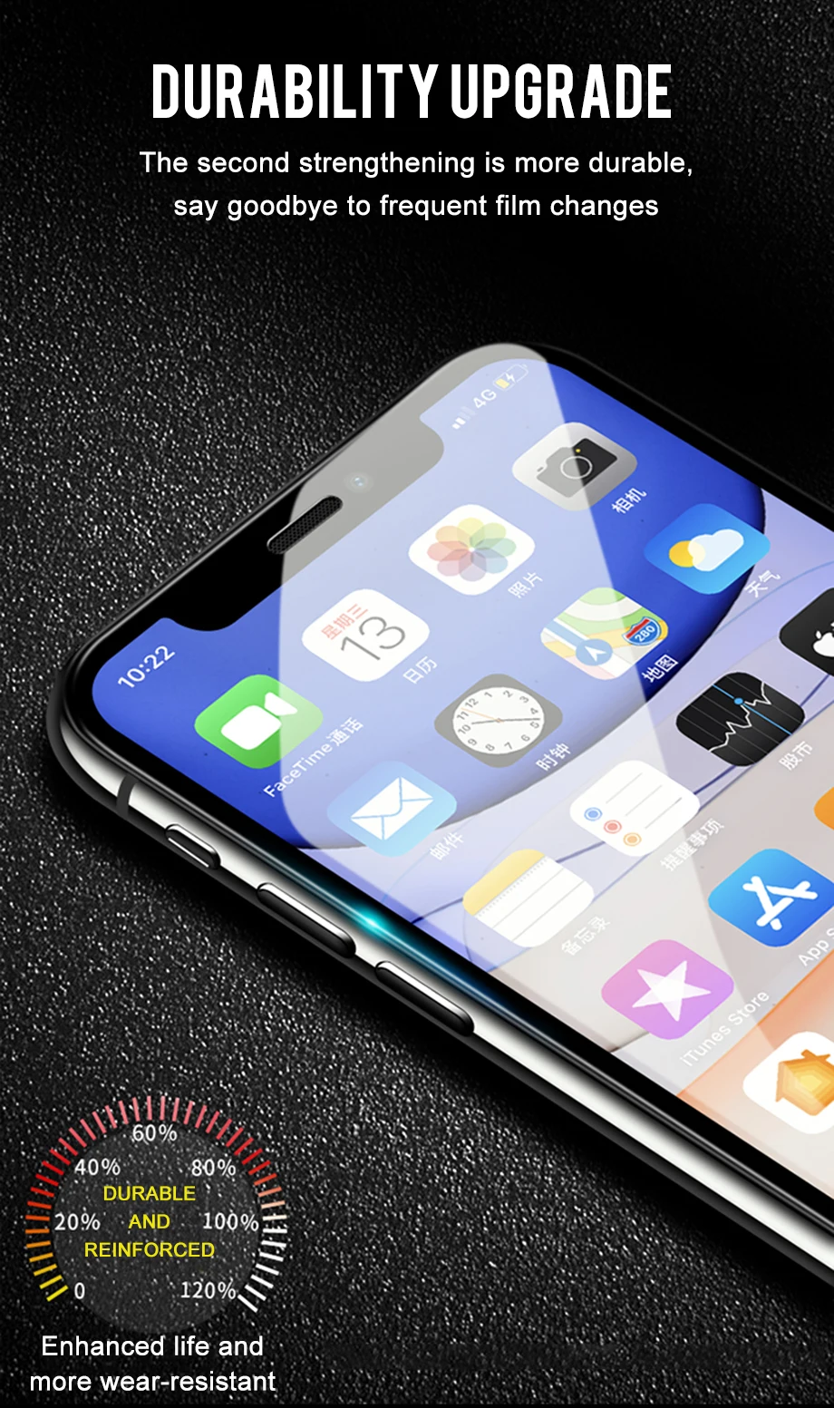 500D защитное стекло с закругленными краями для iPhone X XR XS Max полное покрытие iPhone 11 Pro Max защита экрана закаленное стекло