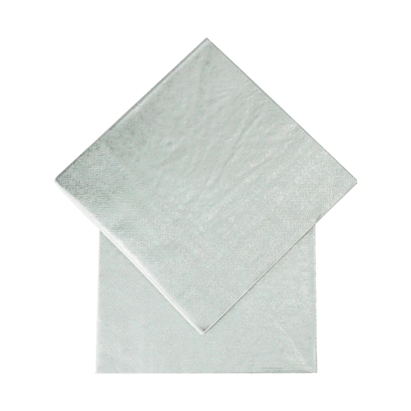 20 шт одноразовые золотые серебряные салфетки вечерние свадебные рождественские