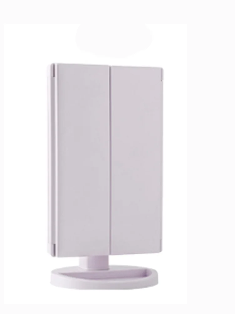 Складное зеркало для макияжа со светодиодный светильник кой большой