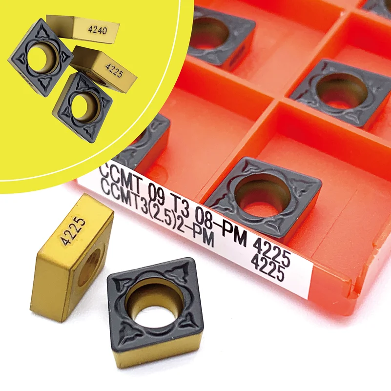

CCMT09T308 PM 4225 Internal Turning Tools Carbide insert High quality Lathe cutter Tool Tokarnyy turning insert