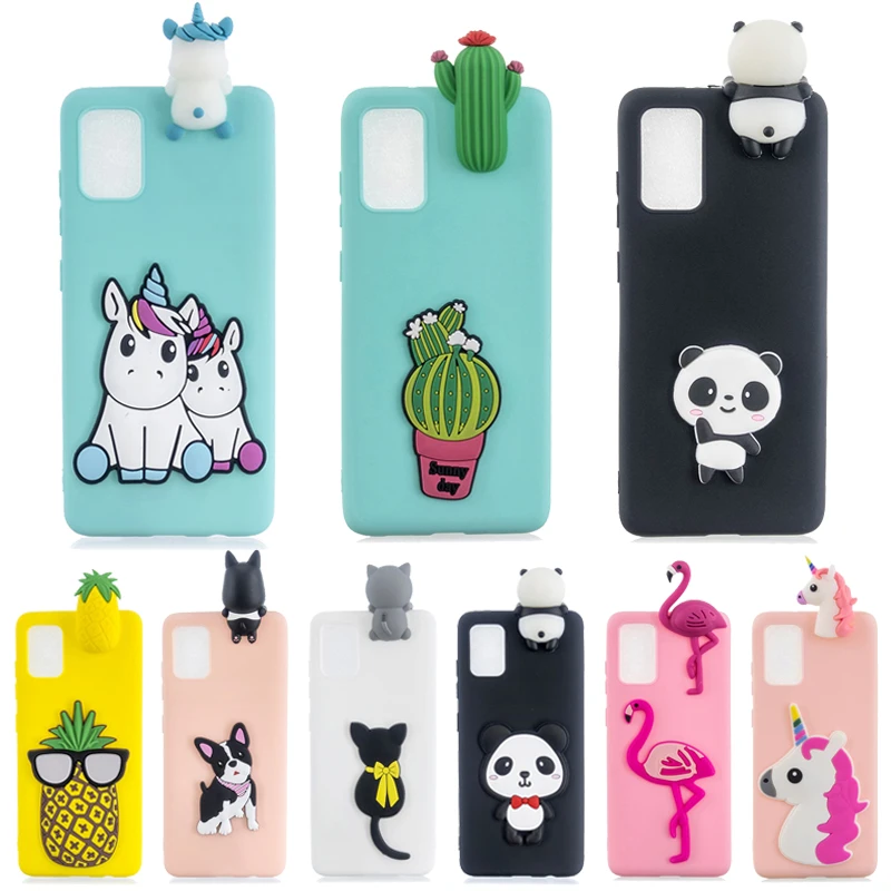 

Чехол для etui Samsung Galaxy A51, 3D чехол для Samsung A51 A 51 A515F, милый мультяшный Мягкий силиконовый чехол для телефона, женские чехлы