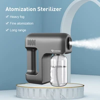 new 380ml wireless disinfection spray handheld portable usb rechargeable nano atomizer home purple light sterilization spray