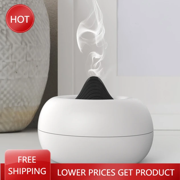

Cute Small Incense Burner Lamp Accessories Aroma Diffuser Mini Perfume Incense Burner Oficina Room Freshener Automatic AA50XX