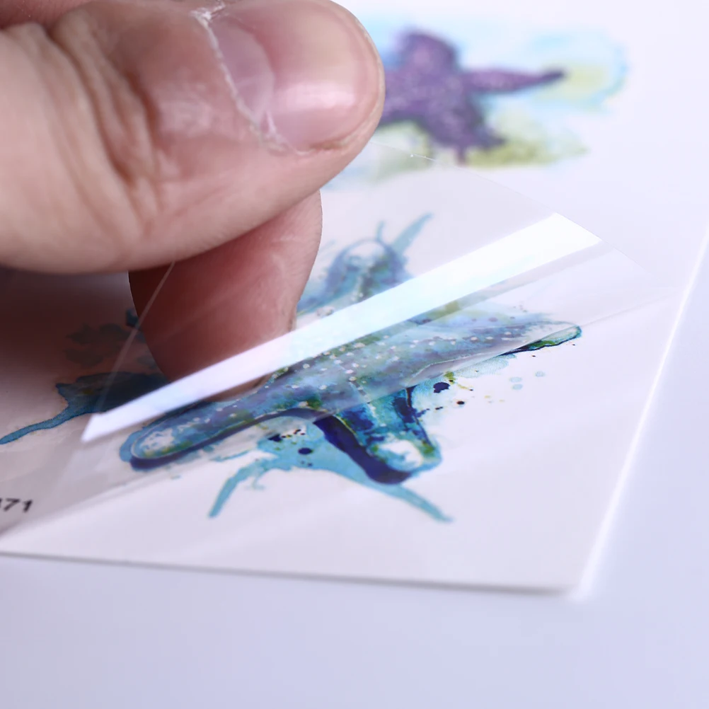 

Waterproof Starfish Whale Shark Sea Animals Temporary Tattoos Women Fake Body Art Arm Tattoo Sticker 6x10.5cm Kids Hand Tatoo