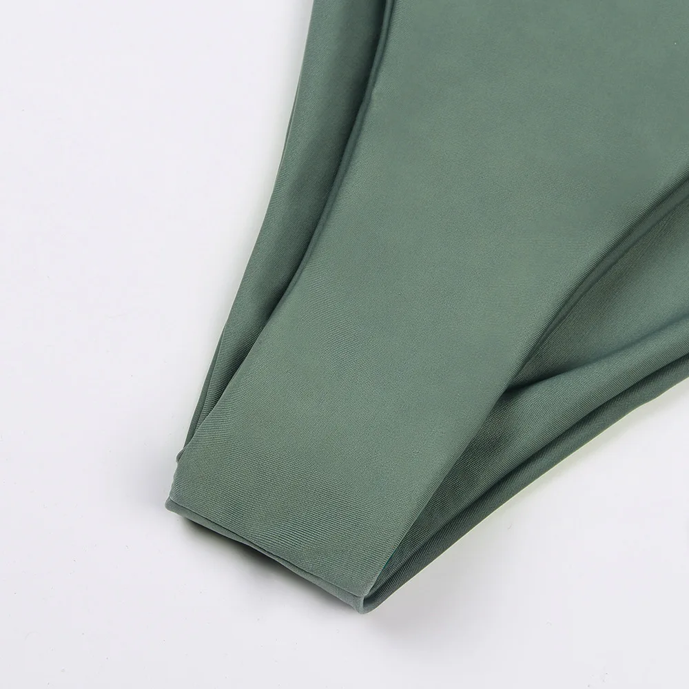 

Qeils Black Swimwear Women 2021 Bandeau Bikinis Women Swimsuit Strapless Bathing Suit Swim Beach Wear Brazilian Bikini Set