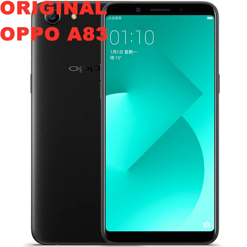 Oppo A83 смартфон с 5 7 дюймовым дисплеем восьмиядерным процессором MTK6763T ОЗУ 4 Гб ПЗУ 32