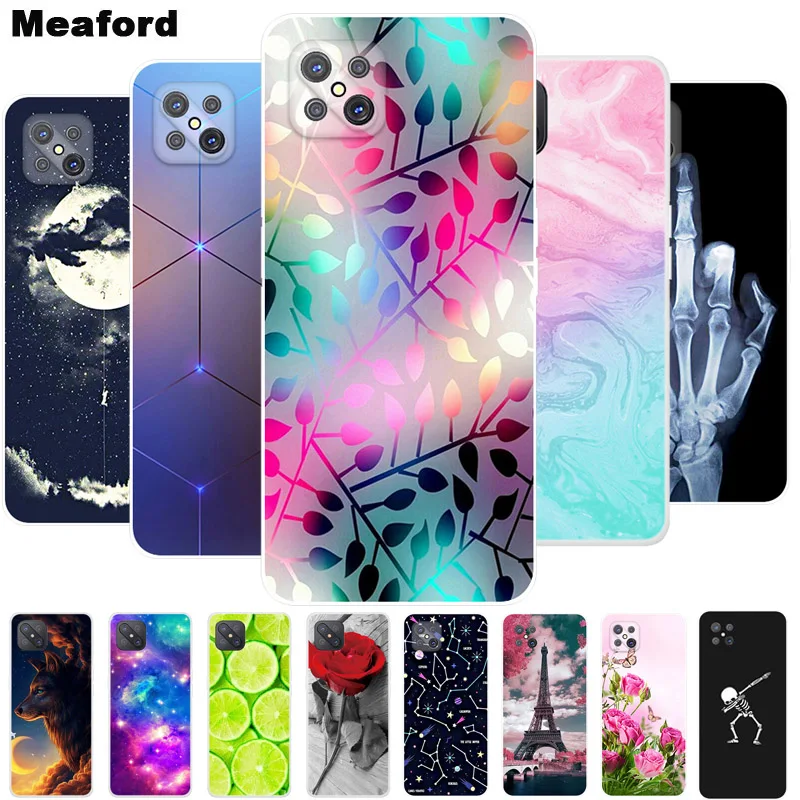 

For OPPO Reno 4Z 5G Case Soft Silicone Back Cover Case on For OPPO Reno4 Z 5G Phone Back Cover Reno4Z 5G 6.57" 2020 Fundas Case