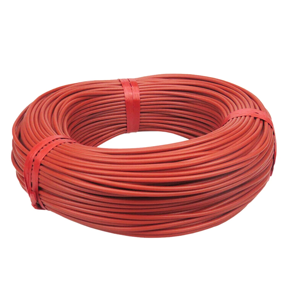 

100m Electric Blanket Floor Warm Heating Cable Infrared Insulated Multipurpose Durable Greenhouse Home Farm Red 12K Carbon Fiber