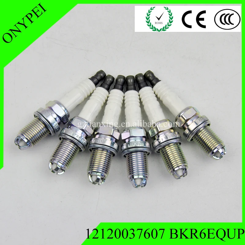(6 шт.) 12120037607 BKR6EQUP платиновая Свеча зажигания для BMW Porsche Volvo Cadillac 12120141871 12129071003|plug|plug