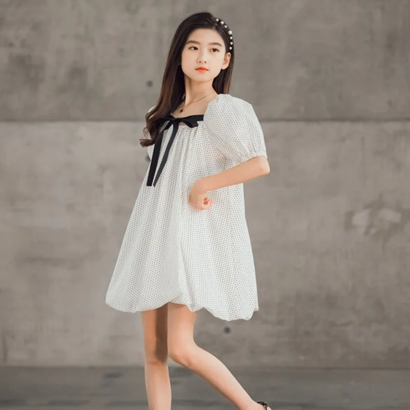 

2021 New Sleeveless Teens Girls Dress Teenage Kids Clothes Baby Spring Summer Autumn Clothing Sundress School Children Dress