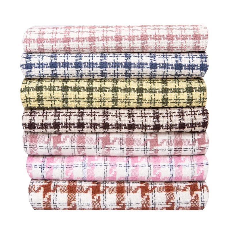 Твидовая маленькая Очаровательная ткань в клетку 150 см x 50 плотная твидовая