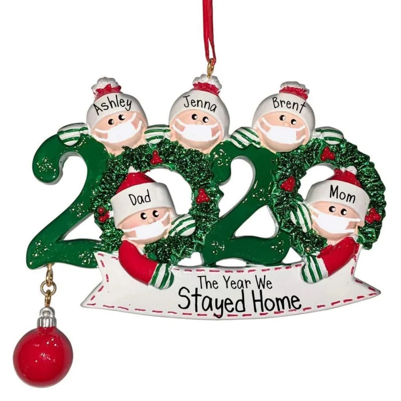 

Xmas Ornaments Christmas Party Decoration Family Customized Christmas Decors Set With Pen DIY
