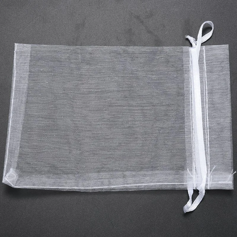 

50 Pieces 4 by 6 Inch Organza Gift Bags Drawstring Jewelry Pouches Wedding Party Favor Bags